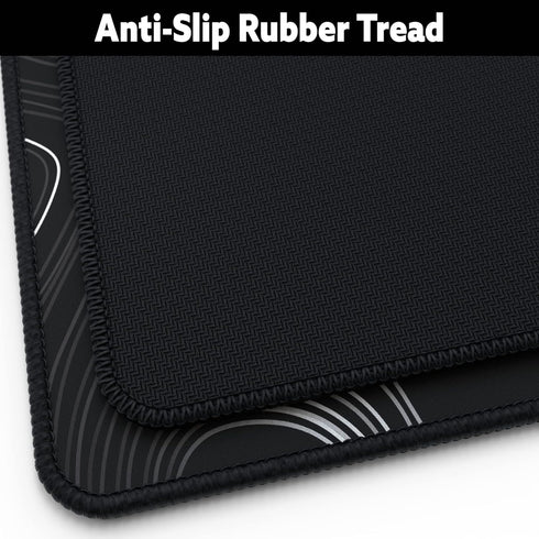 Mega Size Gaming Mouse Pad - Anti Slip Rubber Base - Large Desk Mat with Stitched Edges - 48" x 24" x 0.16" (Mega,