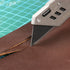 HAUTMEC 20-Pack Utility Knife Blades with Safety Dispenser, Standard Replacement Blades for Heavy Duty Utility Knives,