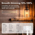 4W LED Dimmable Edison Light Bulbs, ST58 Amber Glass, 2700K Warm White, E26 Base Pack of 6