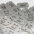 StayMax Stainless Steel Numbered Key Tags with Two Holes (26-50)