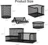 Mesh Pen Holder for Desk, 5 Pieces Desk Organizer Office Supplies Caddy with Sticky Notes Holder for Home, School, Black