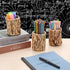 BTSKY 3 Pack Water Hyacinth Pencil Holder, Handmade Wicker Pen Cup for Makeup Brushes and Office Accessories