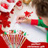 Qilery 24 Pcs Christmas Pencils, Assorted Multi Point Stackable Push Pencil, Xmas Party Favors