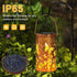 Butterfly Solar Lanterns Outdoor Waterproof Hanging Lights, Butterfly Gifts for Women Mom Grandma, Metal Decorative LED