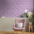 Purple Butterfly Floral Wallpaper - Peel and Stick Violet Flower Removable DIY Contact Paper for Decorative Walls