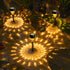 2 Pack IP65 Dynamic Solar Pathway Flickering Flame Outdoor Yard LED Lawn Lights - Waterproof, Weatherproof Garden Decor