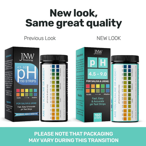 pH Test Strips for Urine and Saliva - 150 Litmus Paper Strips, Acidity Test Kit from JNW Direct