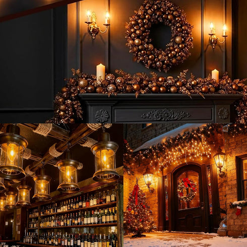 E26 Bulbs,Crystal Decorations,2PCS Base Flame Light Clear Candle Light with Orange Glow Effect for Halloween,Chandelier
