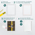 8" x 10" White Plastic Access Panel for Plumbing, Electricity, Heating, Alarm Services