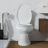 2-Pack Rust-Proof(18.5",Modern) Angol Shiold Elongated Toilet Seat Soft Close & Quick Release, White Plastic Toilet