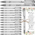 Chiisong 50 Sets Bridal Shower Favors for Guests Wedding Pens Bulk with Thank