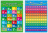 SpriteGru Educational Posters for Toddlers, Alphabet and Numbers 1-100, 2 Laminated, 16x12 inch