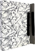 Portfolio Organizer File Folder with 3-Ring Binder and Color File Folders, Black and White