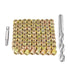 80 Pieces 1/4"-20 Flush Nut Inserts, Wood Bolt Furniture Headless Screw in Nut Threaded Fastener Connector