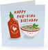 CENTRAL 23 Funny Birthday Card - “Happy Pho-King Birthday” - For Men & Women, Comes with Fun Stickers