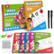 Coogam 6Pcs Magic Grooved Writing Practice for Kids, Grooved Handwriting Copybook with