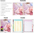 Ospelelf Clipboard Folio with Notepad, Letter Size Clipboard Folder with 5 Folders and 10 Pockets, Pink Marble