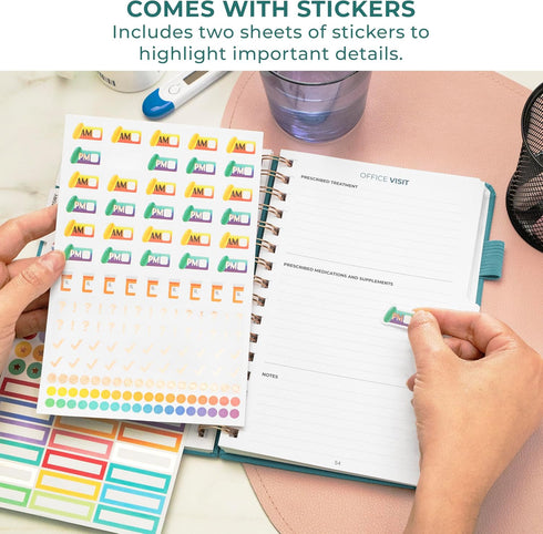 Clever Fox My Child's Health Record Keeper Child & Baby Medical Records Organizer Log Book Childcare Journal Notebook