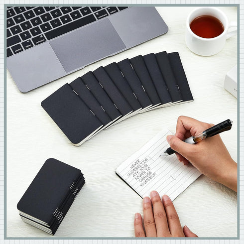 Outus 15 Pcs Pocket Notebook, Mini Journal 2.5 x 4, Kraft Paper Softcover Notepad for Students and Travelers