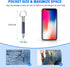 Zonon 4 Pieces 6 in 1 Multitool Tech Tool Pen with Ruler, Two-head Ballpoint Refills for Office Staff, Construction