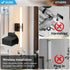 1Pack, Dimmable 22 Inch 3000K-6000K Battery Operated Wall Sconce Black Rechargeable Wall Lights with Remote Control