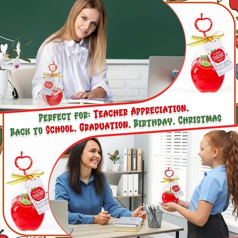 Poola Voidra 36 Set 12 12 12 Pcs Teacher Appreciation Gift Bulk Includes Apple Pen Holders Apple Pens Thank You Cards