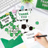 H1vojoxo 96PCS Set Soccer Thank You Cards with Envelopes and Stickers Thank You Notes Sports Ball Greeting Cards