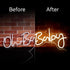 19.6x8.6 Inch Oh Baby LED Neon Sign for Baby Shower Backrop Decor, USB Powered Neon Light Sign for Gender Reveal