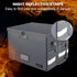 ENGPOW Fireproof Box with Lock, Collapsible Document Box with Zippers, Portable Home Office Safe for Hanging