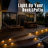 16 Pack GIGALUMI Led Solar Deck Lights, Waterproof for Outdoor Stairs, Step, Fence, Railing, Yard and Patio (Warm