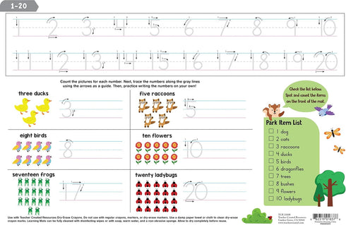 Teacher Created Resources Counting 120 (TCR21030) Learning Mat