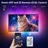 Backlight,16.4FT 65-75in PANGTON VILLA Led Lights for TV LED RGB Smart LED Strip Lights for TV, Bluetooth APP & Remote
