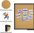 XBoard Magnetic Whiteboard 36 x 24 - Combo Dry Erase Board/Cork Board with Black Aluminum Frame, Colorful Push Pins
