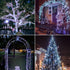 4 Pack 100 33ft 8 JMEXSUSS LED Solar String Lights for Outside, White Solar Fairy Lights Outdoor Waterproof, Modes