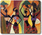 Smooffly African Gaming Mouse Pad | Custom, Four African Woman Non-Slip Thick Rubber Large Mousepad Mat