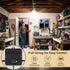 6500K IP65 3 1 Pack Solar Shed Light Indoor Outdoor, Daytime Available Pendant Light with Pull String, Power Display
