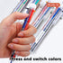 Shuttle Art Multicolor Pens, 23 Pack 6-in-1 0.7mm Retractable Ballpoint Pens for Office School Supplies