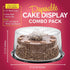 10 11" 5 2-3 - Plastic Disposable Cake Containers Carriers with Dome Lids and Cake Boards | Round Cake Carriers