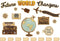 Teacher Created Resources Travel The Map Future World Changers Bulletin Board Set, 14" x 19-1/2" Globe