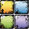 Whaline 8 Pack Halloween Sticky Notes, 4 Design Cartoon Note Pads, Fright Night Pumpkin Witch Memo Pads