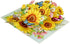 ETApopupcard 3D F64 Sunflower Pop Up Card Bright Floral Bouquet Greeting Card with Butterflies | Handmade Thank You