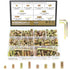 152 Pieces Threaded Inserts Assortment Kit, 1/4"-20, 5/16"-18 for Wood Furniture Screws