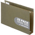 Blue Summit Supplies Legal Size Hanging File Folders, 2" Expansion, 1/3 Cut Tabs, 25 Pack, Standard Green
