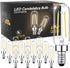 TJOY E12 T6 Candelabra LED Bulbs, Dimmable 4.5W Equivalent 40W 2700K Soft