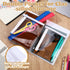 Jaloro 8 Pack 12 9.5 Inch 2 Magnetic File Holder for Refrigerator x Hanging Paper Organizer White Board Organizer