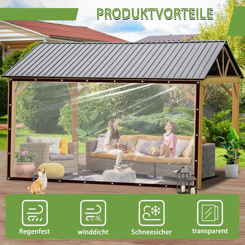 Grommets 8x16Heavy Clear Tarp Waterproof with Duty Clear Plastic Tarp Cover,Clear Vinyl Tarp