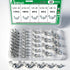 Aienxn 40PCS SAE Wing Nuts Assortment Kit, 5 Sizes- 5/32", 3/16", 1/4", 5/16",