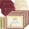 Fainne 100 Sets Certificate Paper Kit Single Sided Awards Holder with Foil Border