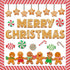 Whaline 76Pcs Merry Christmas Classroom Decoration Kit, Gingerbread Candy Cane Cutouts with Red White Stripes Border
