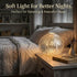 Dimmable DUSVALLY Sea Urchin Table Lamp, Battery Operated LED Table Lamp, Cordless Warm White Glass Accent Lamp